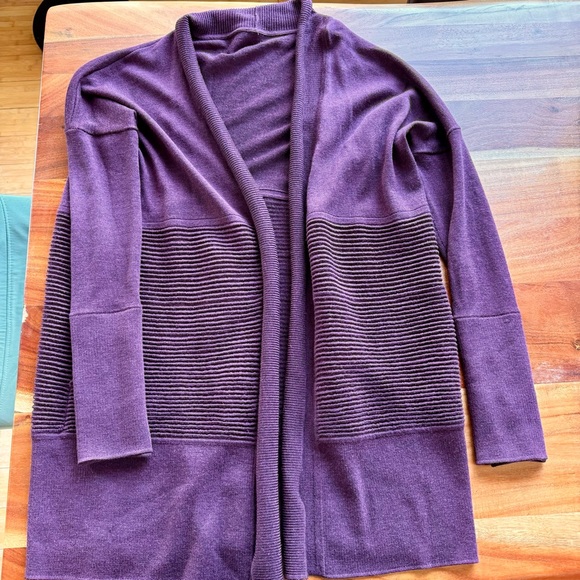 lululemon athletica “sit in lotus” knit cardigan FREE SHIPPING - Picture 4 of 5